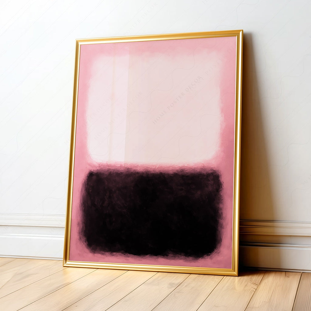 Mark Rothko Pink and Black Untitled Art Print – Abstract Expressionist Poster