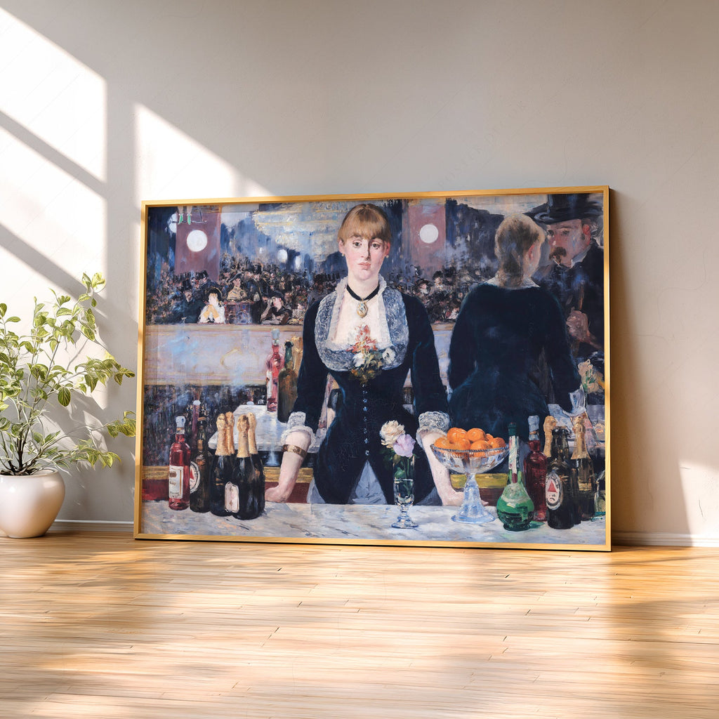 Édouard Manet A Bar at the Folies-Bergère Print – Impressionist Wall Art