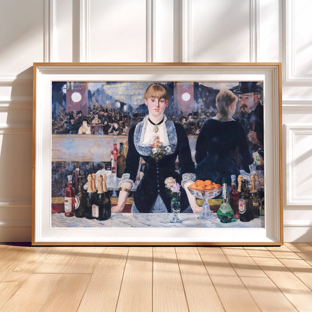 Édouard Manet A Bar at the Folies-Bergère Print – Impressionist Wall Art