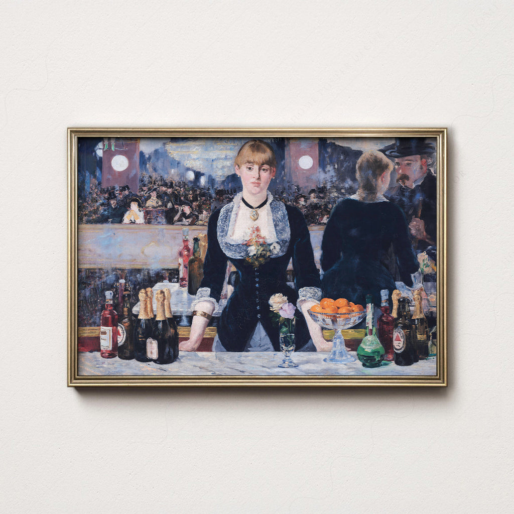 Édouard Manet A Bar at the Folies-Bergère Print – Impressionist Wall Art