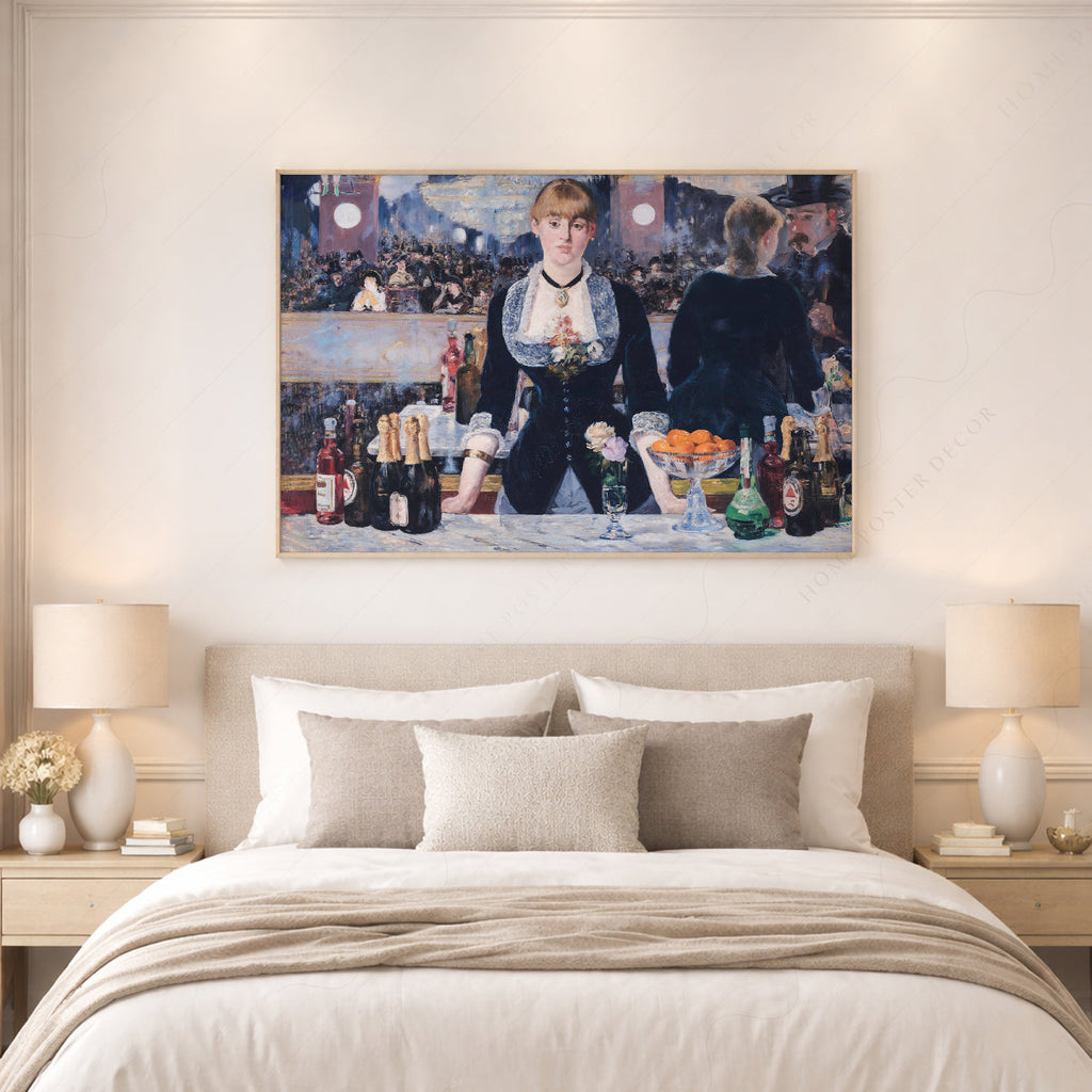 Édouard Manet A Bar at the Folies-Bergère Print – Impressionist Wall Art