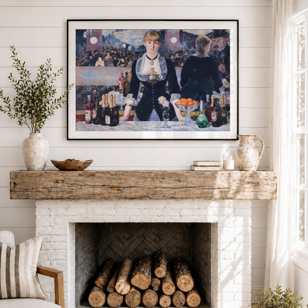 Édouard Manet A Bar at the Folies-Bergère Print – Impressionist Wall Art