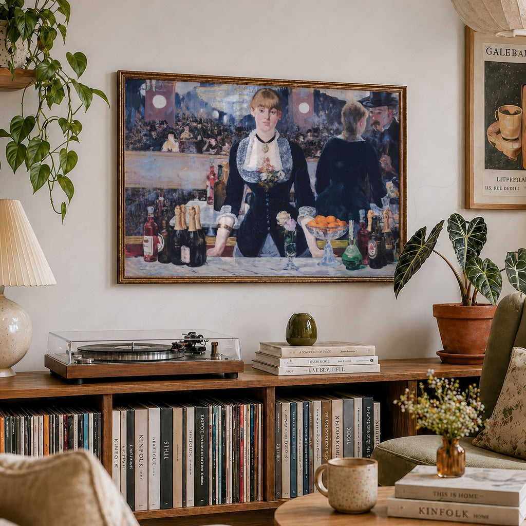 Édouard Manet A Bar at the Folies-Bergère Print – Impressionist Wall Art