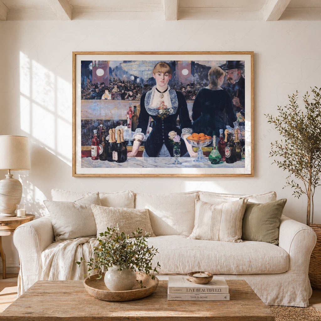 Édouard Manet A Bar at the Folies-Bergère Print – Impressionist Wall Art