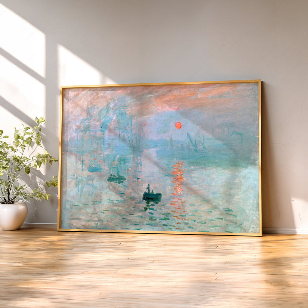 Claude Monet - Impression Sunrise Art Print – Impressionist Wall Decor