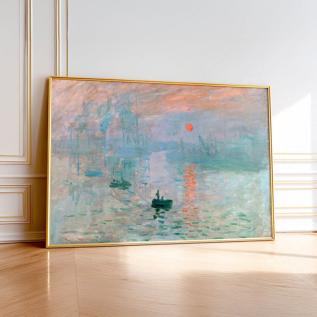 Claude Monet - Impression Sunrise Art Print – Impressionist Wall Decor