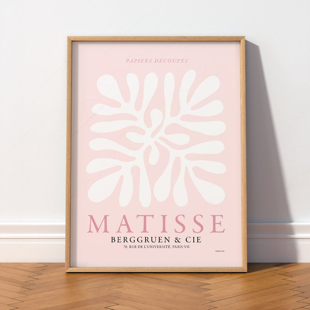 Henri Matisse Papiers Découpés Art Print – Pink Cut-Outs Poster