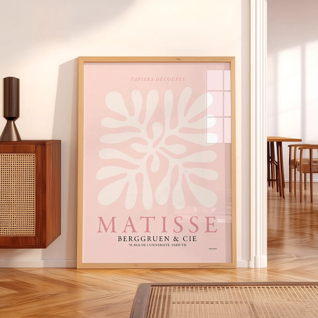 Henri Matisse Papiers Découpés Art Print – Pink Cut-Outs Poster