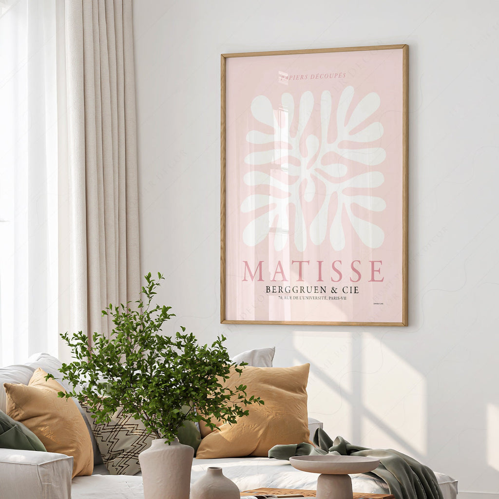 Henri Matisse Papiers Découpés Art Print – Pink Cut-Outs Poster