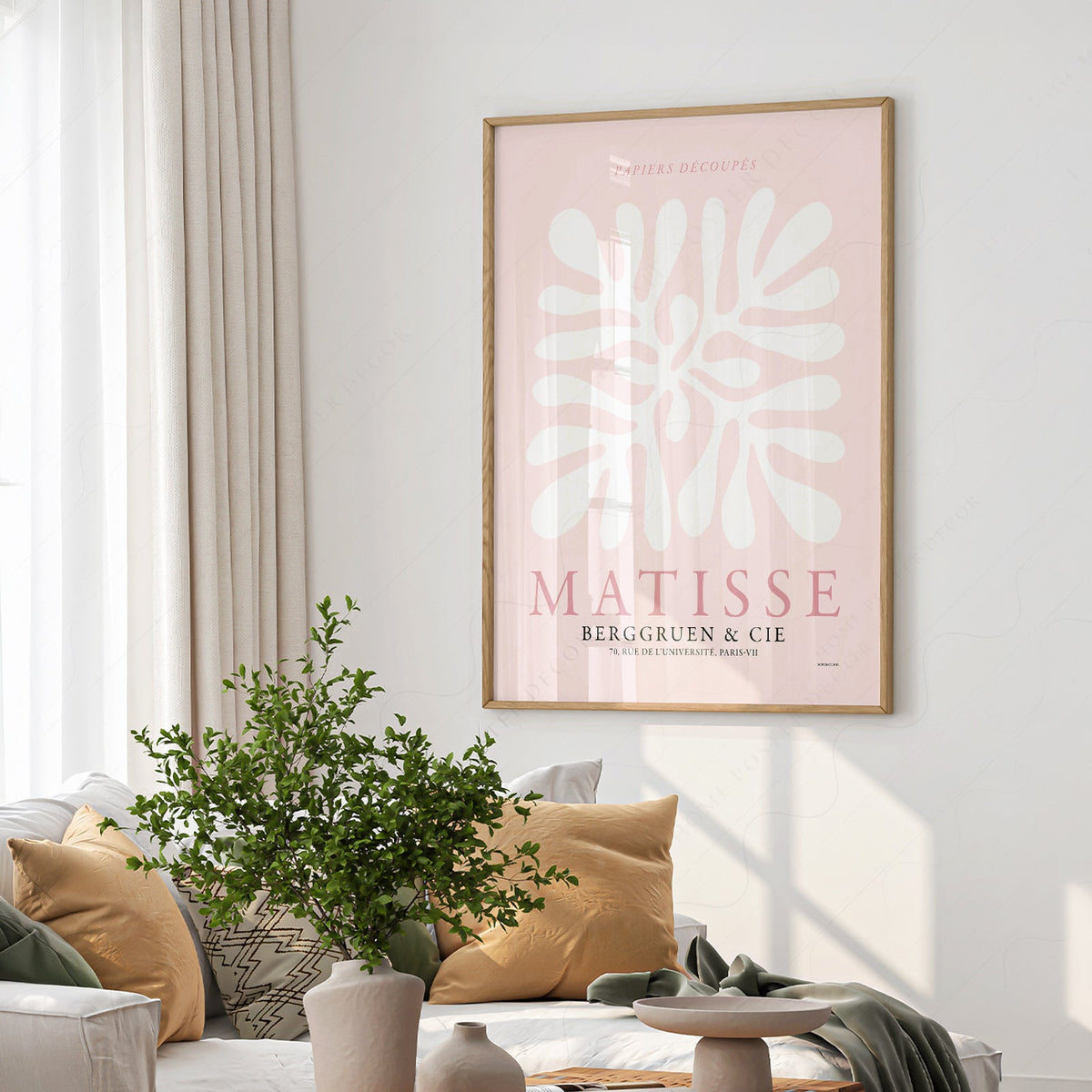 Henri Matisse Papiers Découpés Art Print – Pink Cut-Outs Poster