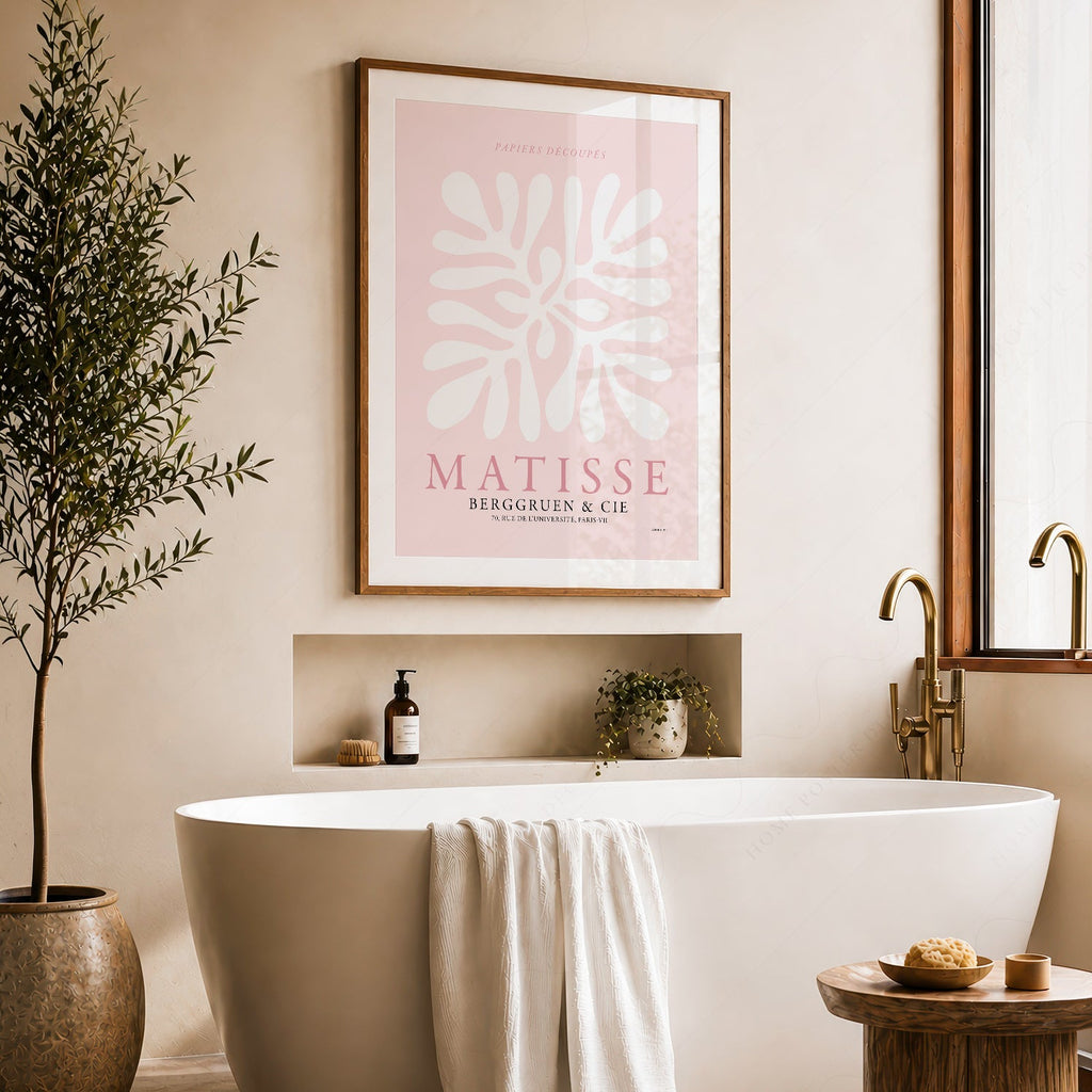 Henri Matisse Papiers Découpés Art Print – Pink Cut-Outs Poster
