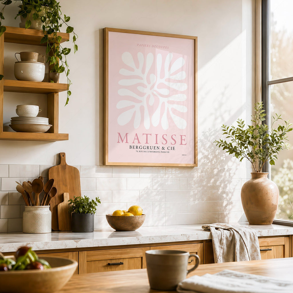 Henri Matisse Papiers Découpés Art Print – Pink Cut-Outs Poster