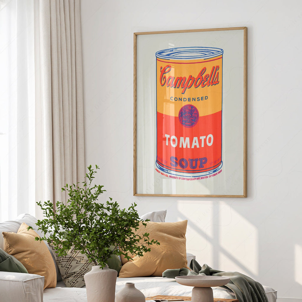 Andy Warhol Campbell's Soup Tomato Print – Pop Art Wall Poster