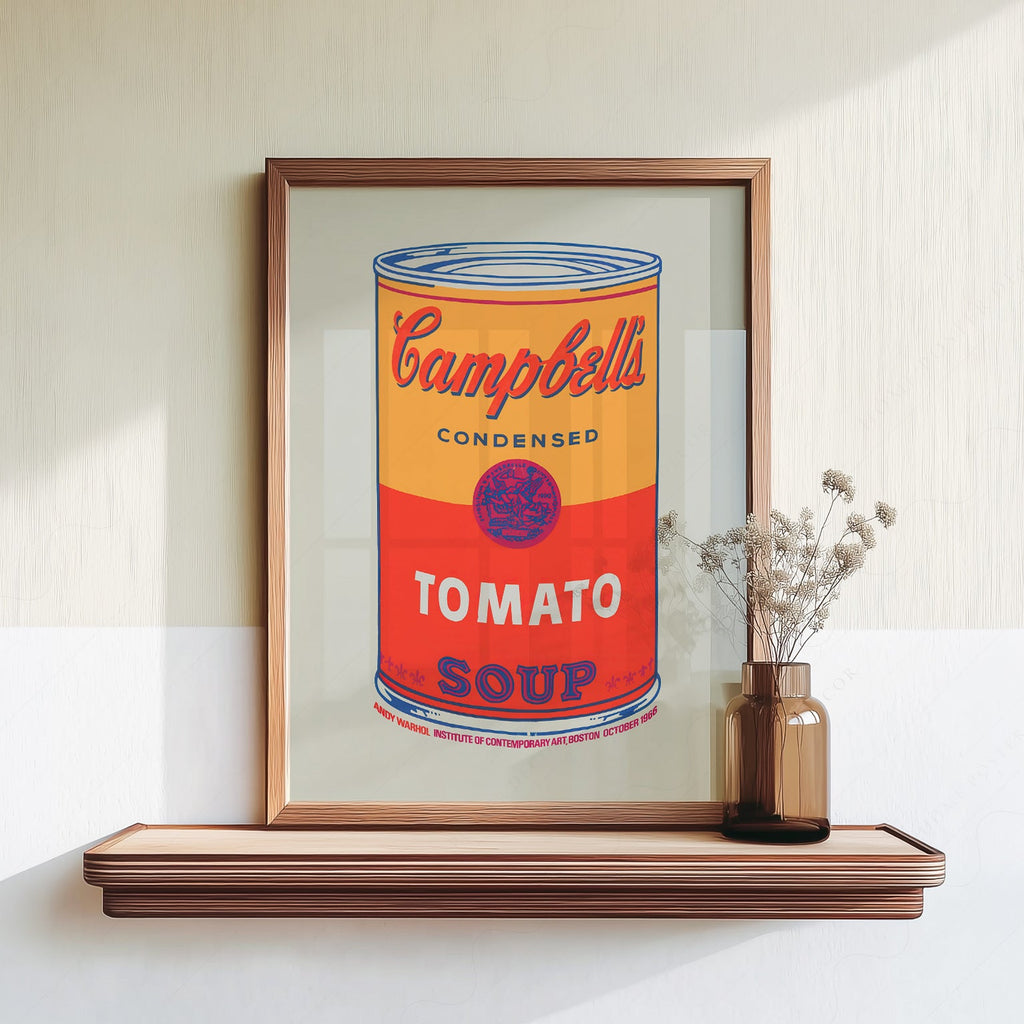 Andy Warhol Campbell's Soup Tomato Print – Pop Art Wall Poster
