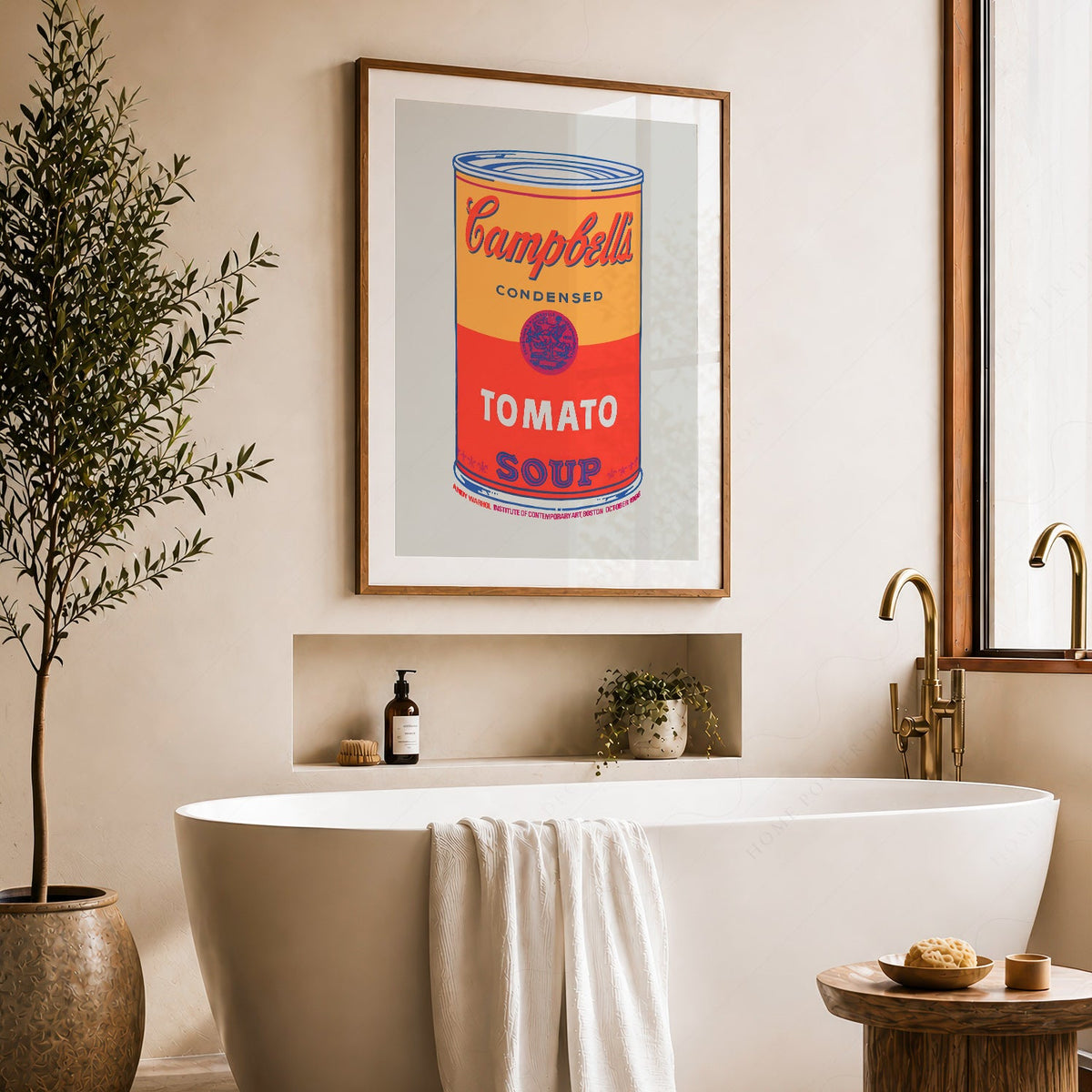 Andy Warhol Campbell's Soup Tomato Print – Pop Art Wall Poster