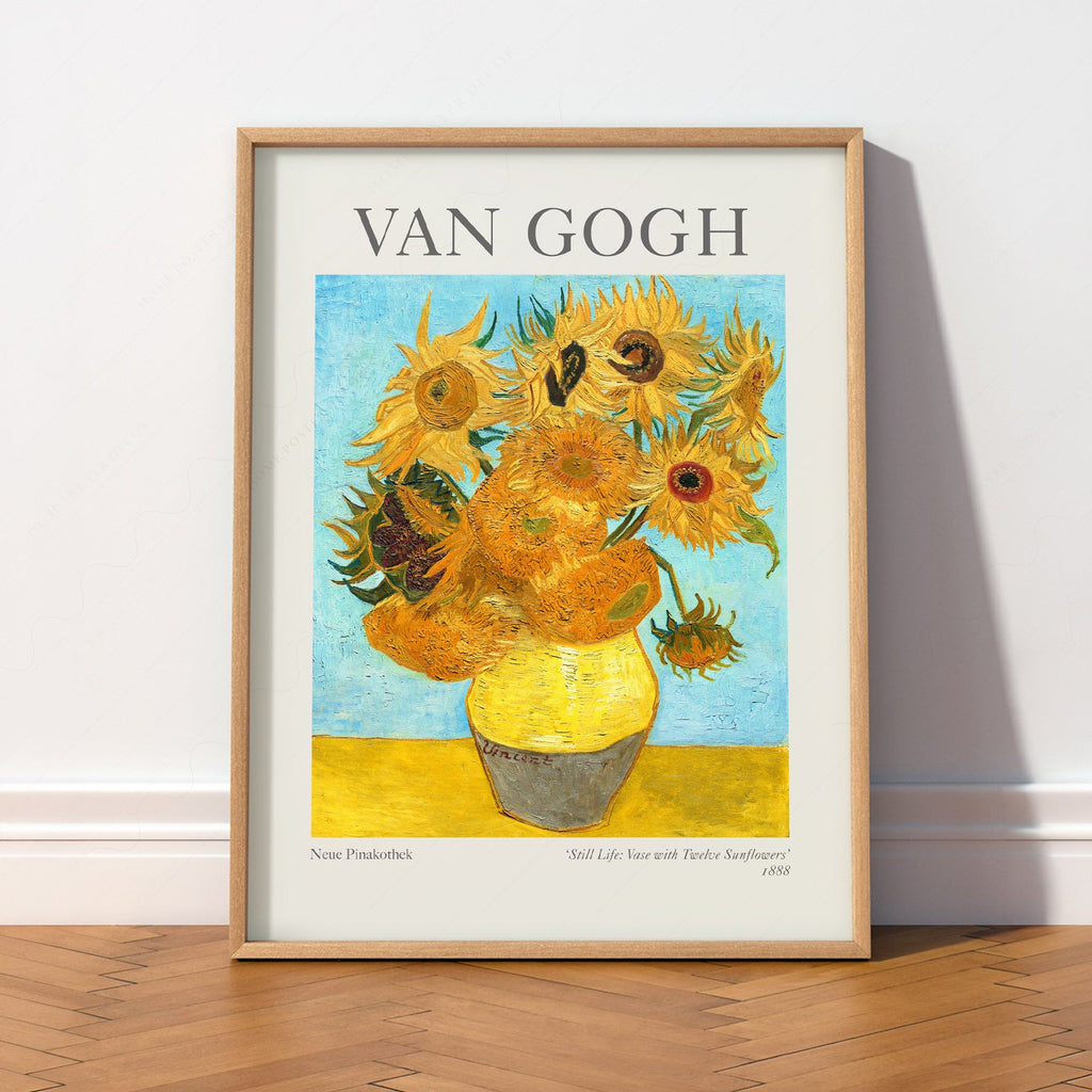 Van Gogh Vase with Twelve Sunflowers Art Print – Classic Wall Decor