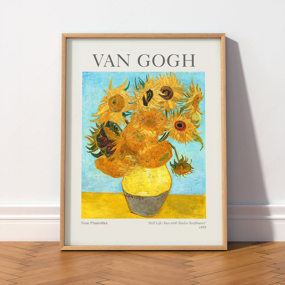 Van Gogh Vase with Twelve Sunflowers Art Print – Classic Wall Decor