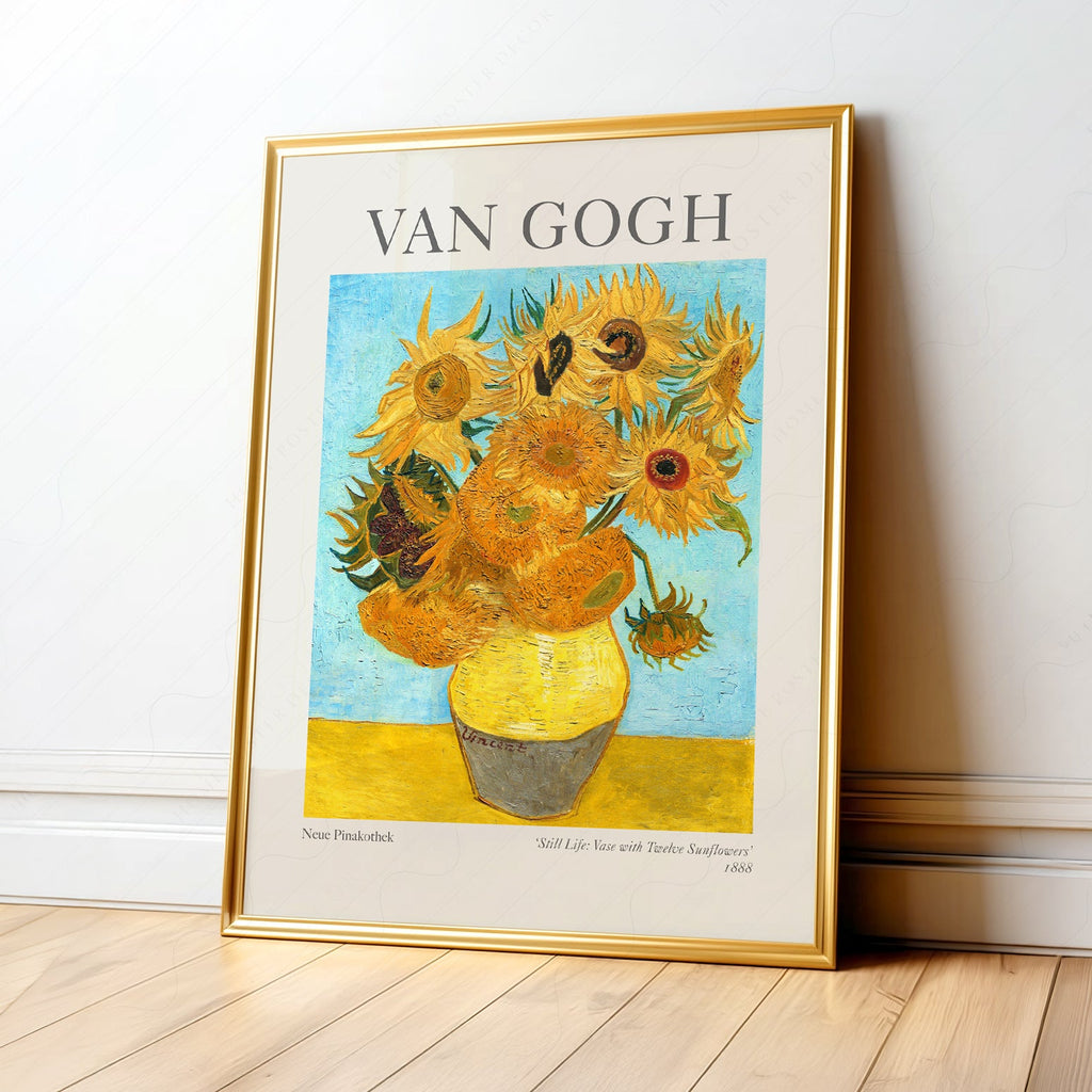 Van Gogh Vase with Twelve Sunflowers Art Print – Classic Wall Decor