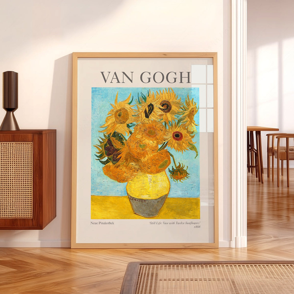 Van Gogh Vase with Twelve Sunflowers Art Print – Classic Wall Decor