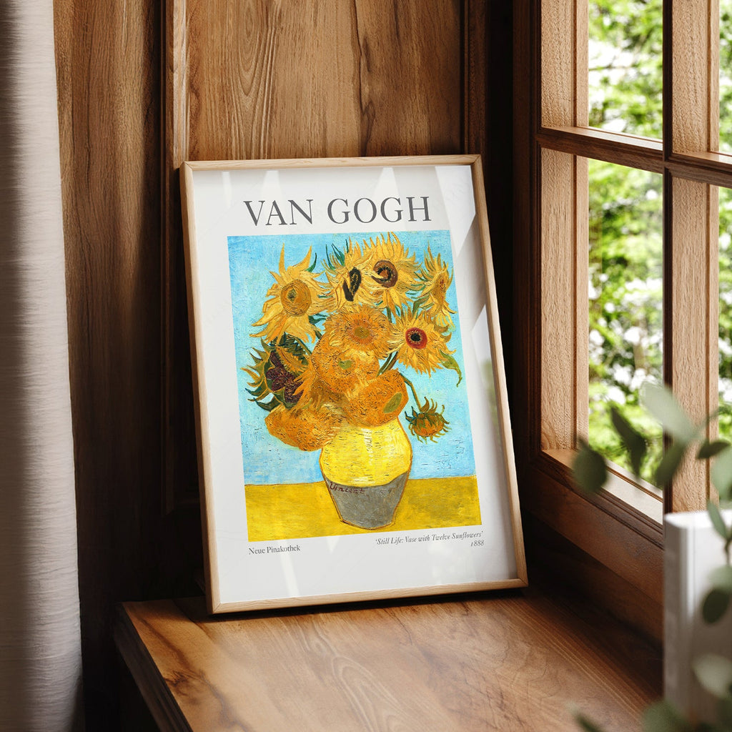 Van Gogh Vase with Twelve Sunflowers Art Print – Classic Wall Decor