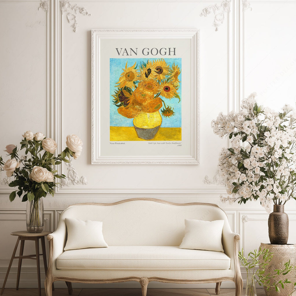 Van Gogh Vase with Twelve Sunflowers Art Print – Classic Wall Decor