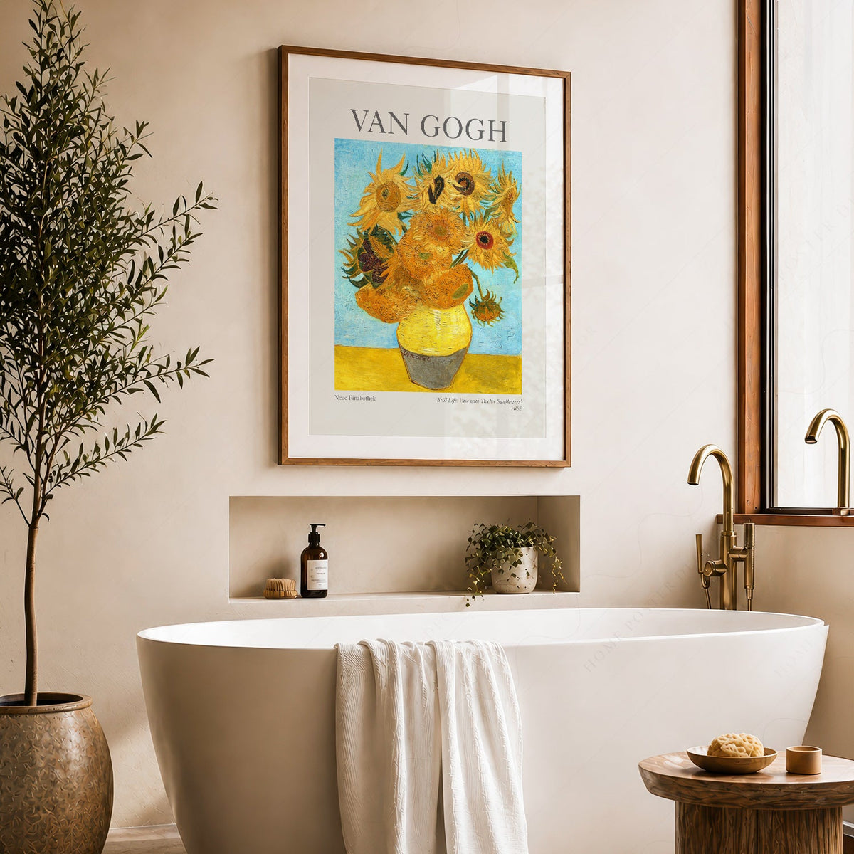 Van Gogh Vase with Twelve Sunflowers Art Print – Classic Wall Decor