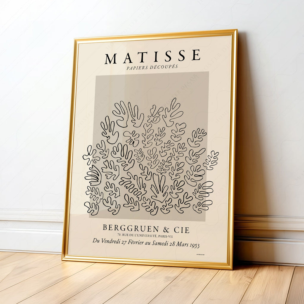 Henri Matisse Papiers Découpés Exhibition Poster – Modern Art Print
