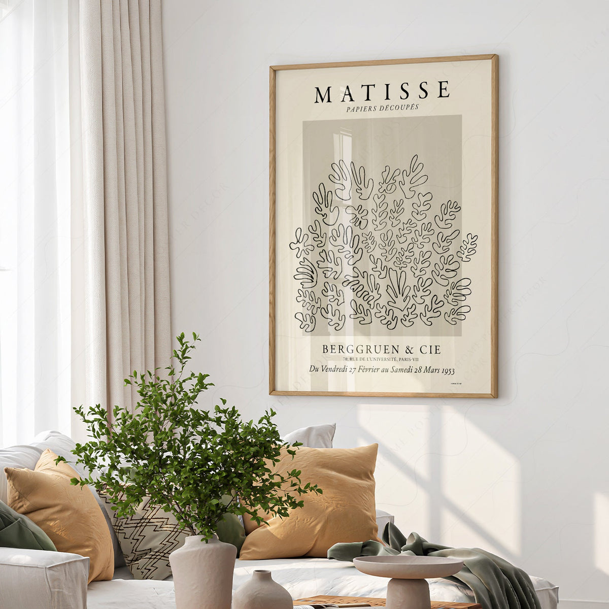 Henri Matisse Papiers Découpés Exhibition Poster – Modern Art Print