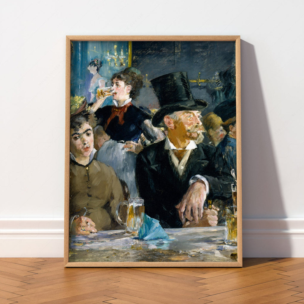 Edouard Manet At the Café Art Print – Impressionist Paris Wall Decor