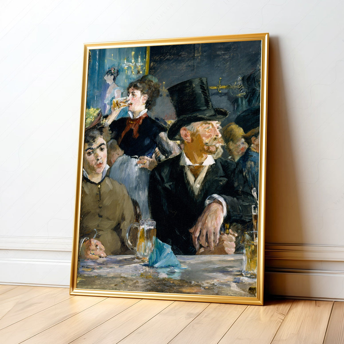 Edouard Manet At the Café Art Print – Impressionist Paris Wall Decor