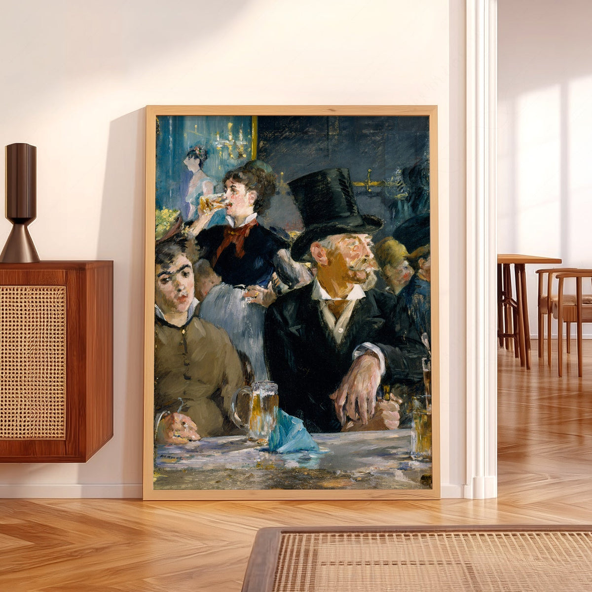 Edouard Manet At the Café Art Print – Impressionist Paris Wall Decor