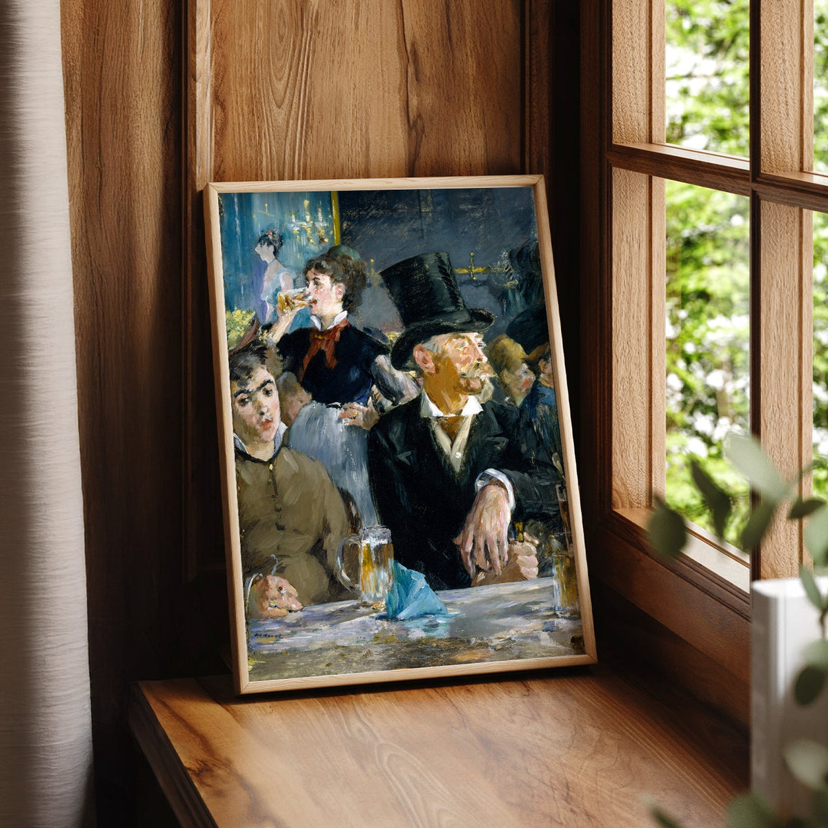 Edouard Manet At the Café Art Print – Impressionist Paris Wall Decor