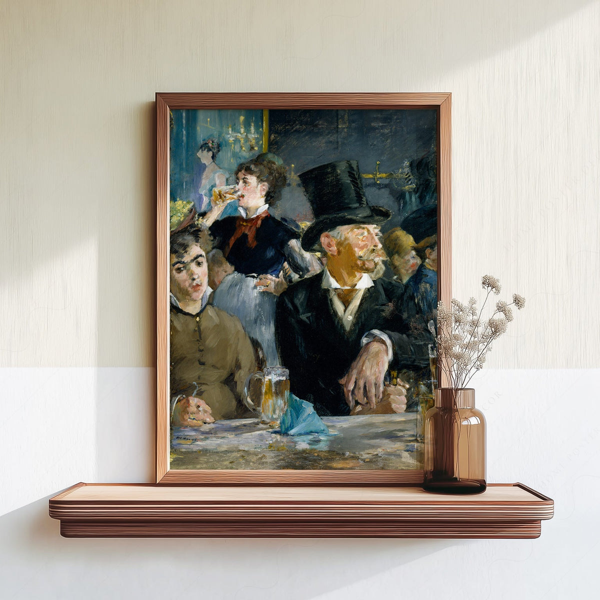 Edouard Manet At the Café Art Print – Impressionist Paris Wall Decor