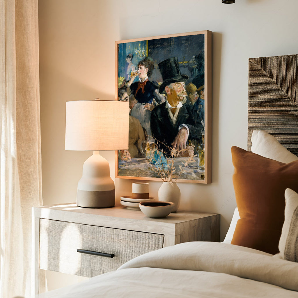 Edouard Manet At the Café Art Print – Impressionist Paris Wall Decor