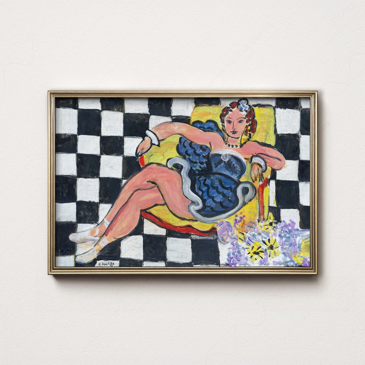 Henri Matisse Dancer in the Armchair Print – Vibrant Museum Wall Art