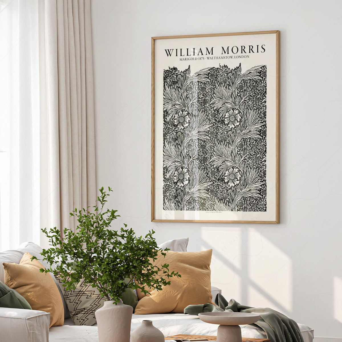 William Morris Marigold 1875 Art Print – Arts and Crafts Wall Decor