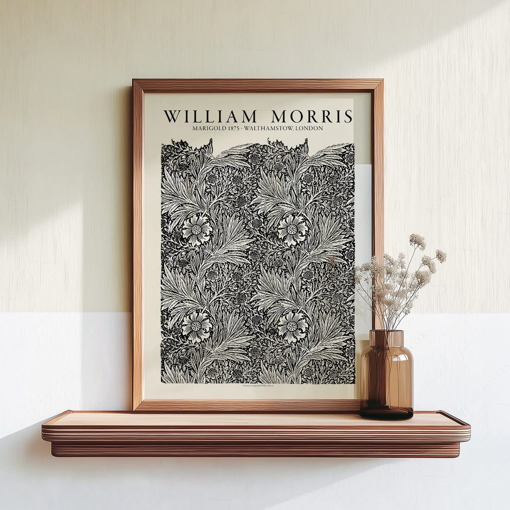 William Morris Marigold 1875 Art Print – Arts and Crafts Wall Decor