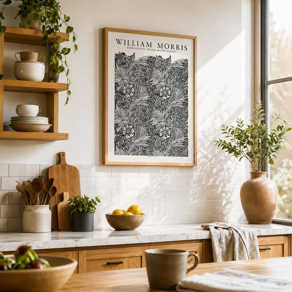William Morris Marigold 1875 Art Print – Arts and Crafts Wall Decor