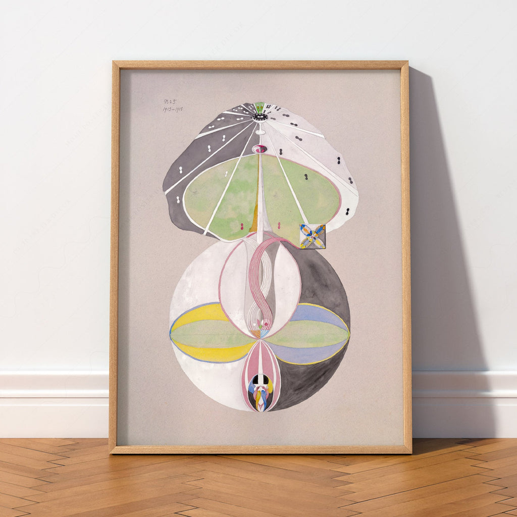 Hilma af Klint Tree of Knowledge Art Print – Spiritual Abstract Wall Art