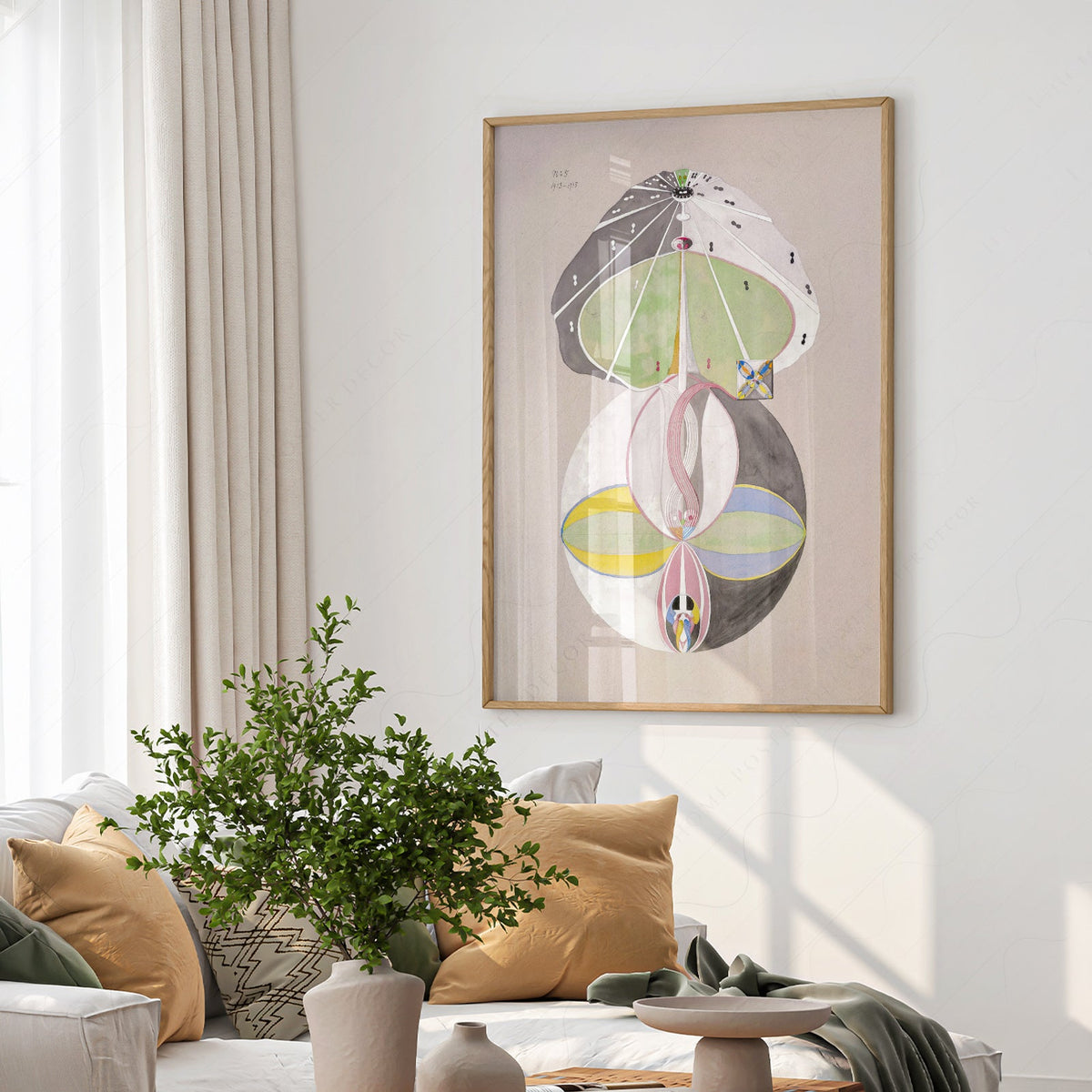 Hilma af Klint Tree of Knowledge Art Print – Spiritual Abstract Wall Art