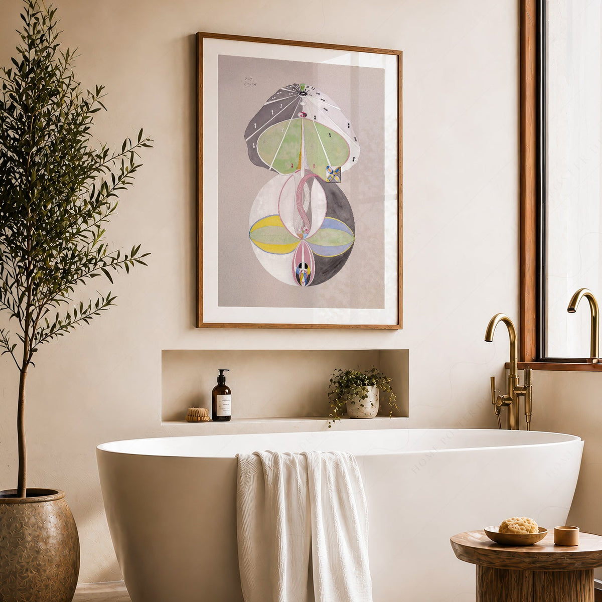 Hilma af Klint Tree of Knowledge Art Print – Spiritual Abstract Wall Art