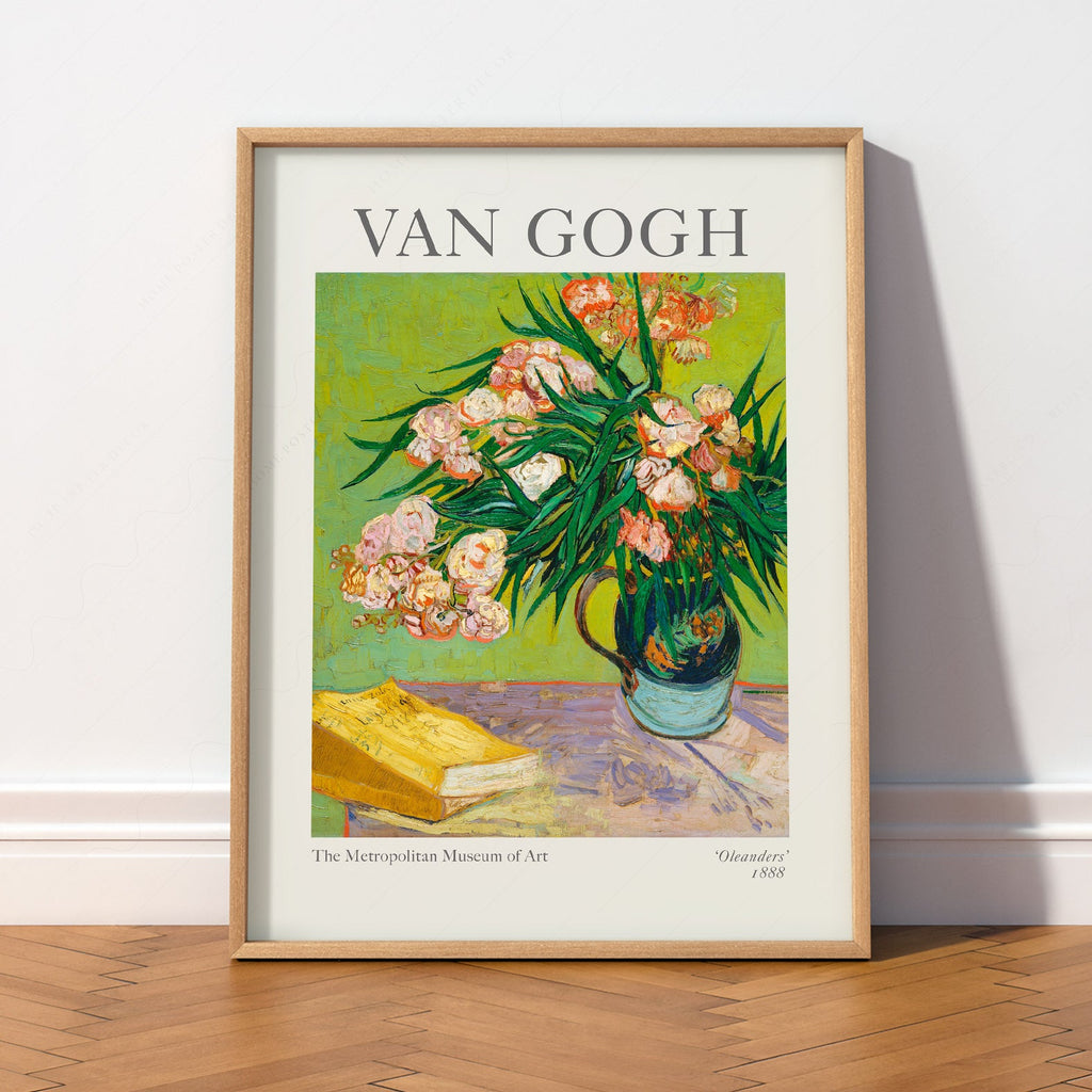 Vincent Van Gogh Oleanders Art Print – Famous Painting Wall Poster