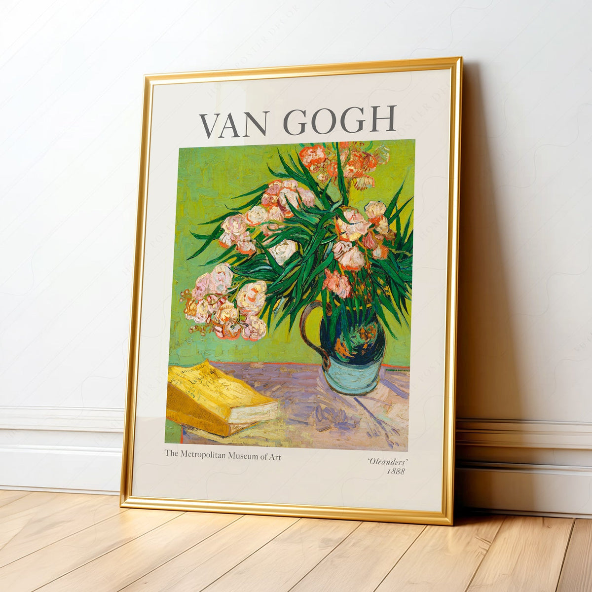 Vincent Van Gogh Oleanders Art Print – Famous Painting Wall Poster
