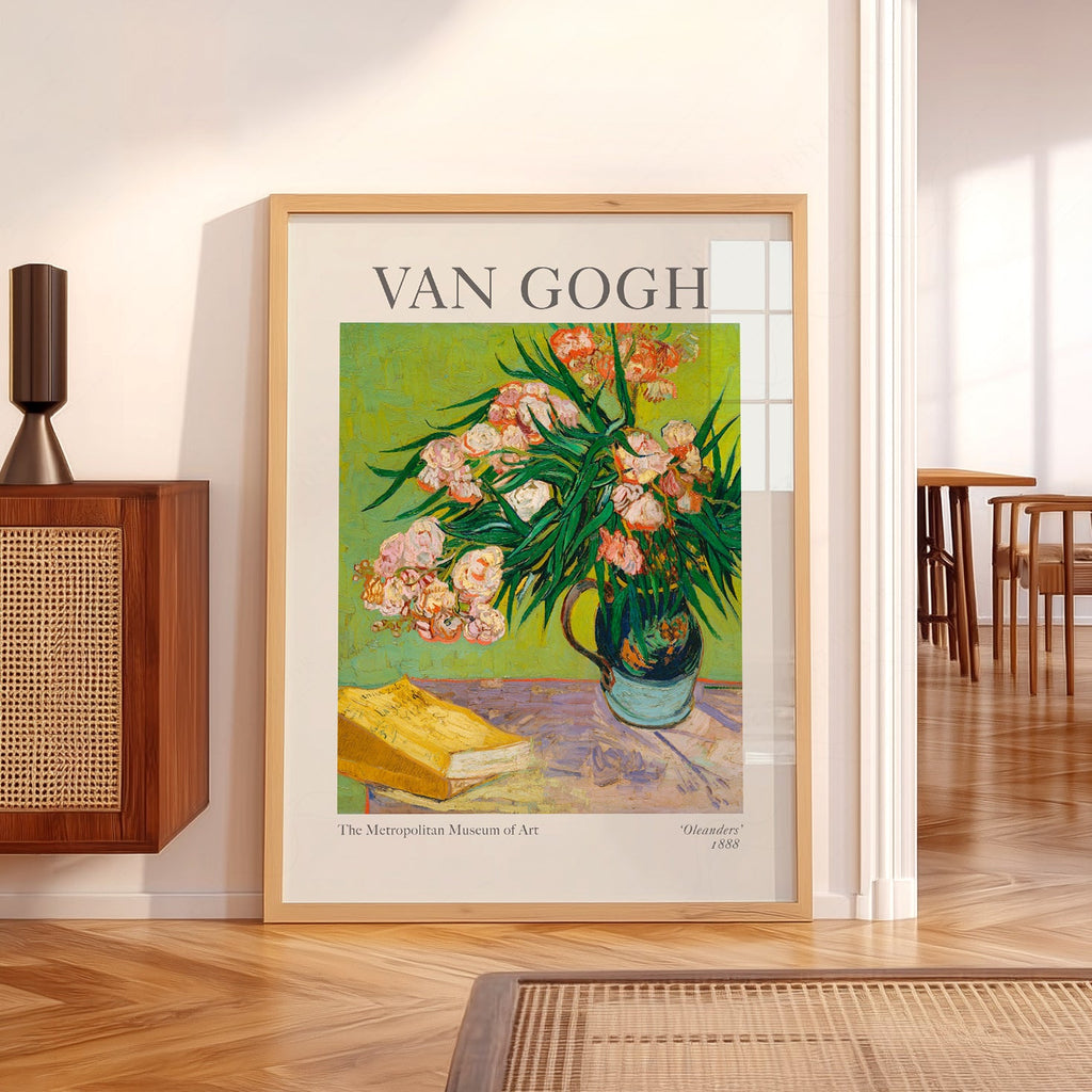 Vincent Van Gogh Oleanders Art Print – Famous Painting Wall Poster
