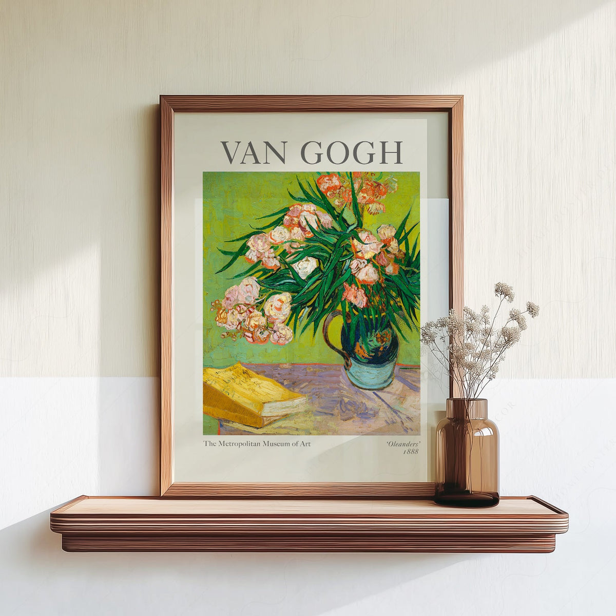 Vincent Van Gogh Oleanders Art Print – Famous Painting Wall Poster