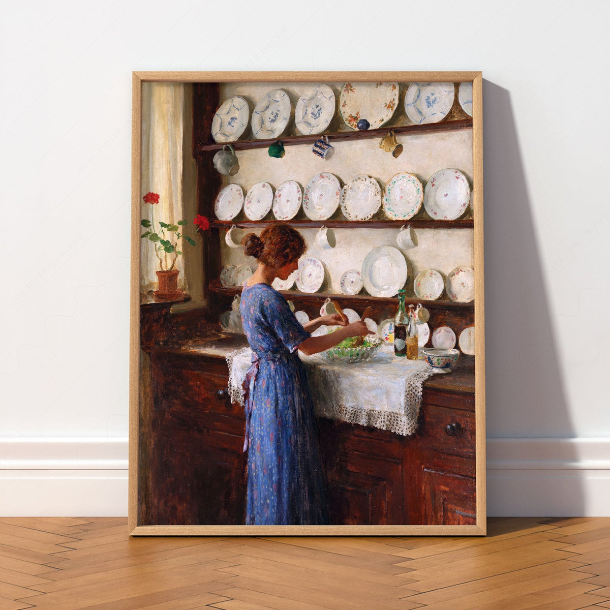 William Kay Blacklock Kitchen Scene Art Print – Victorian Wall Decor Poster