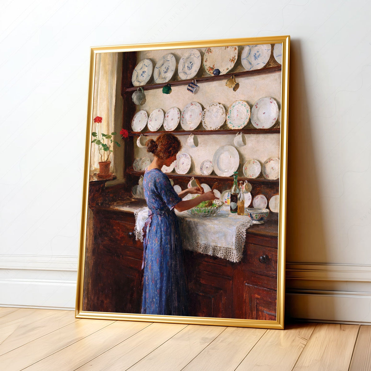 William Kay Blacklock Kitchen Scene Art Print – Victorian Wall Decor Poster