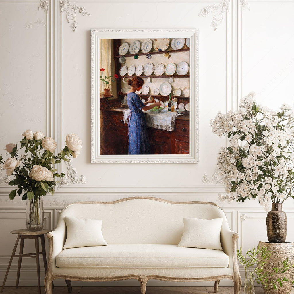 William Kay Blacklock Kitchen Scene Art Print – Victorian Wall Decor Poster