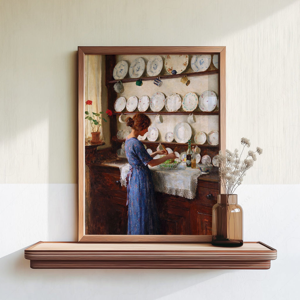 William Kay Blacklock Kitchen Scene Art Print – Victorian Wall Decor Poster