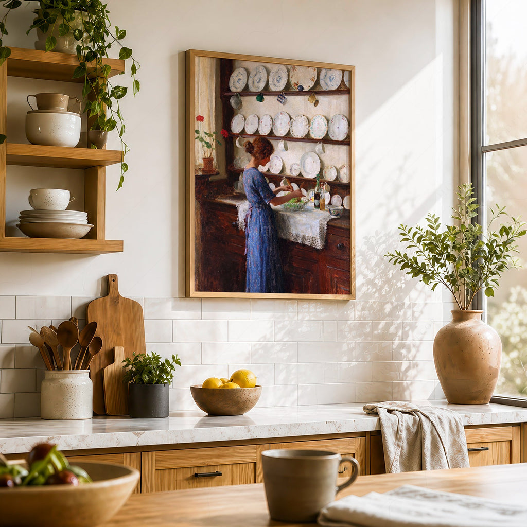 William Kay Blacklock Kitchen Scene Art Print – Victorian Wall Decor Poster